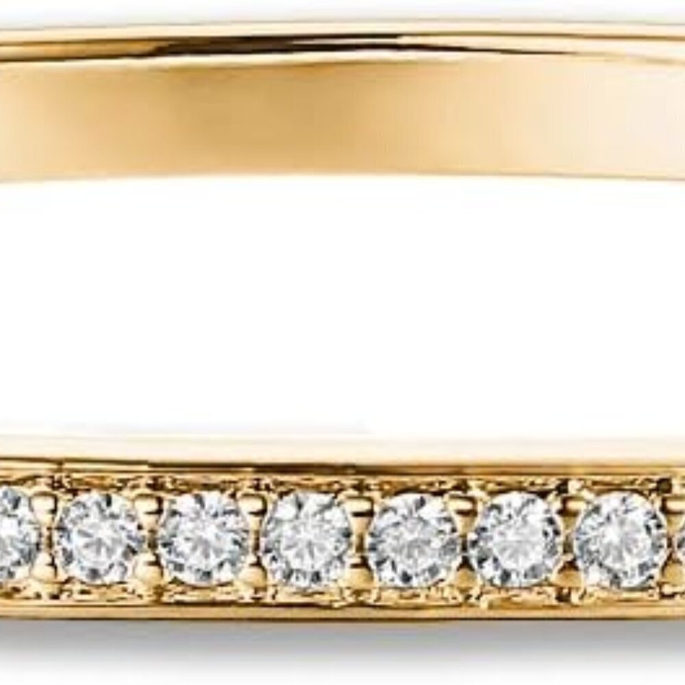 Gold Plated Cubic Zirconia Tennis Bracelet for Women Elegant Gift Jewelry